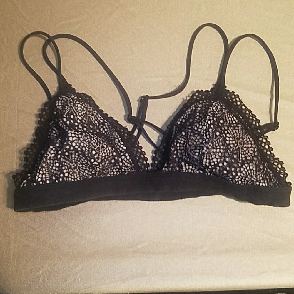 Victoria's Secret black lacy bralette